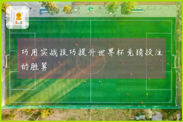 巧用实战技巧提升世界杯竞猜投注的胜算